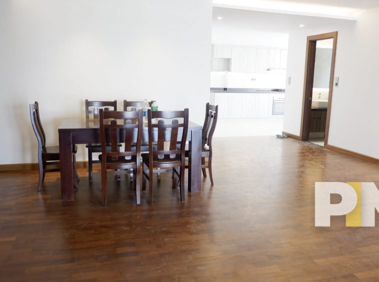 open plan apartment for rent in yangon