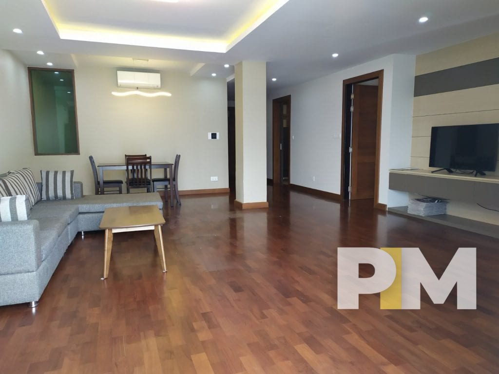 open plan living room - myanmar real estate