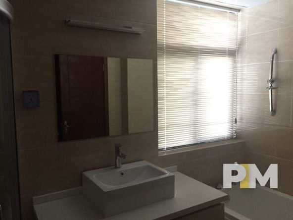 bathroom in apartment for rent in myanmar