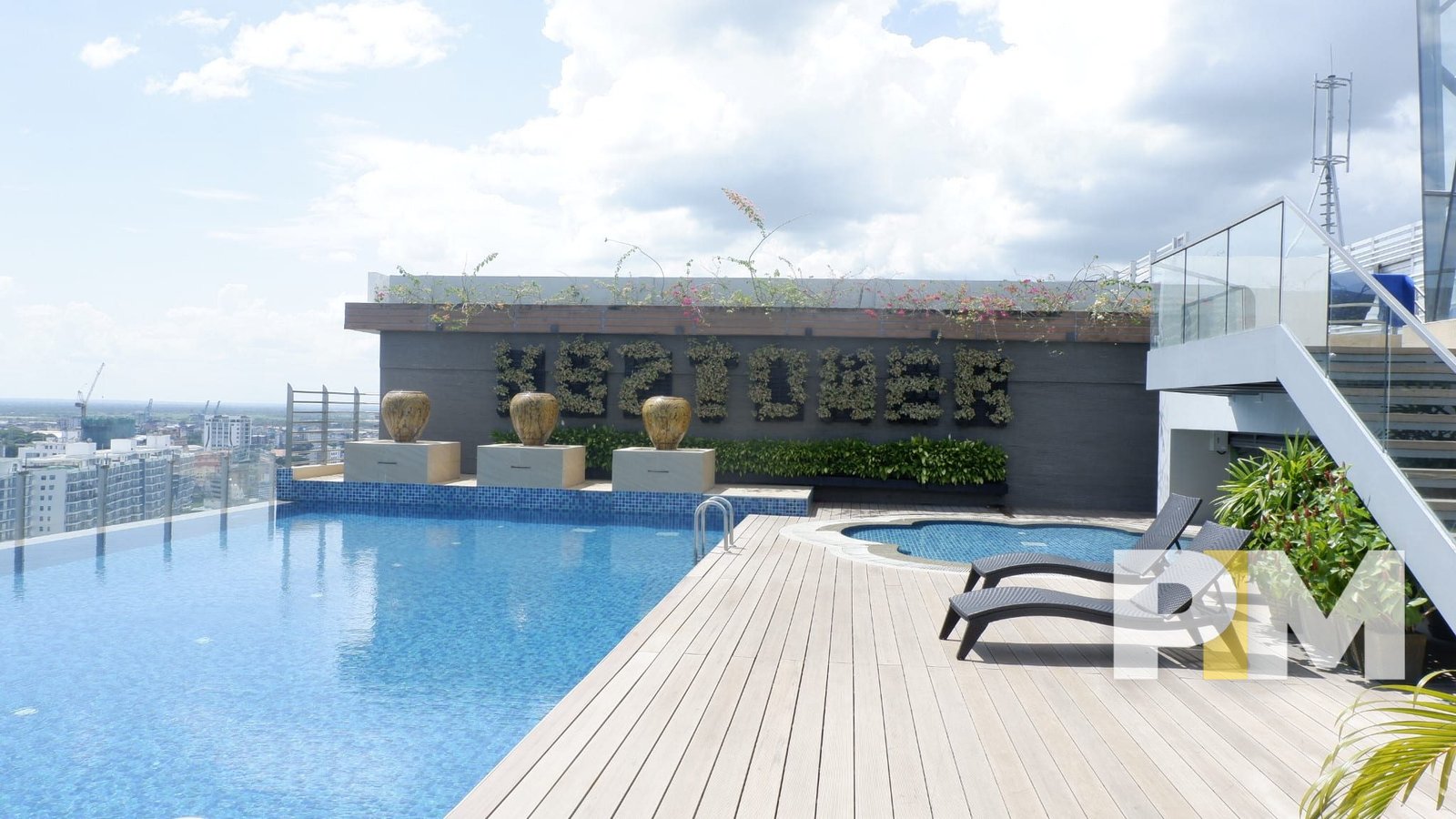 rooftop swimming pool sanchaung