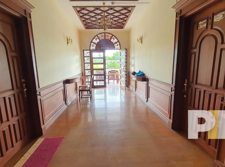 second floor corridor to terrace - real estate in myanmar