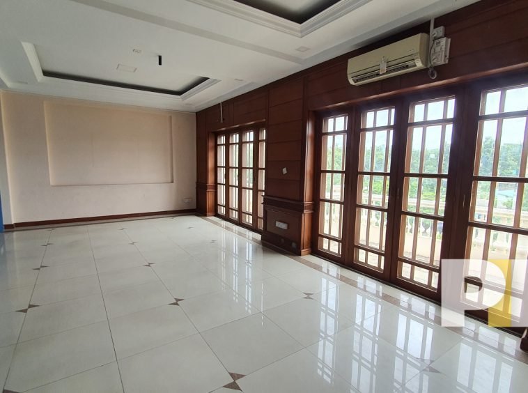 second floor large room with terrace - building for rent in yangon