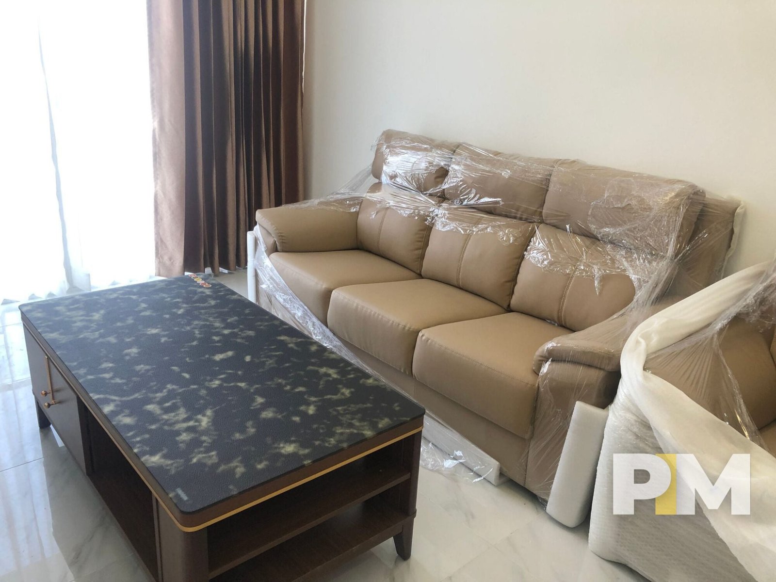 sofa set and coffee table - properties in yangon