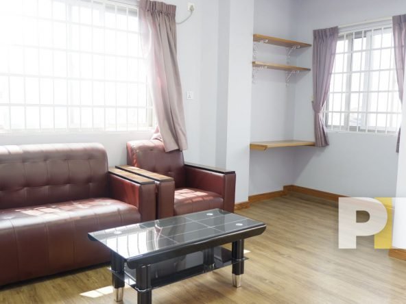 sofa set and coffee table - yangon real estate