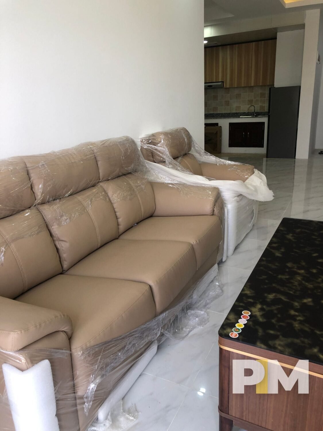 sofa set in apartment for rent in myanmar