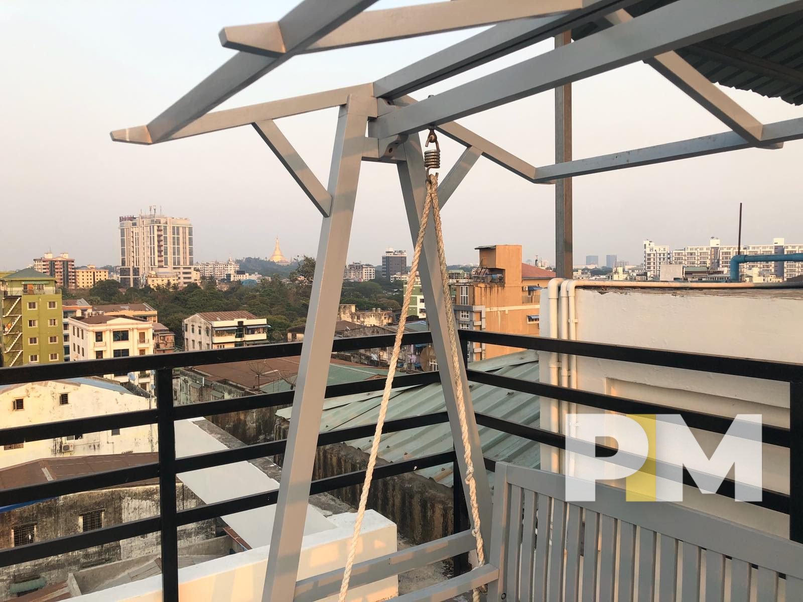 swing on terrace - real estate in yangon