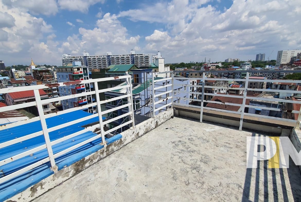 terrace in sanchaung penthouse for rent