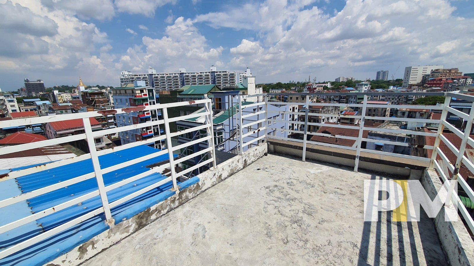 terrace in sanchaung penthouse for rent