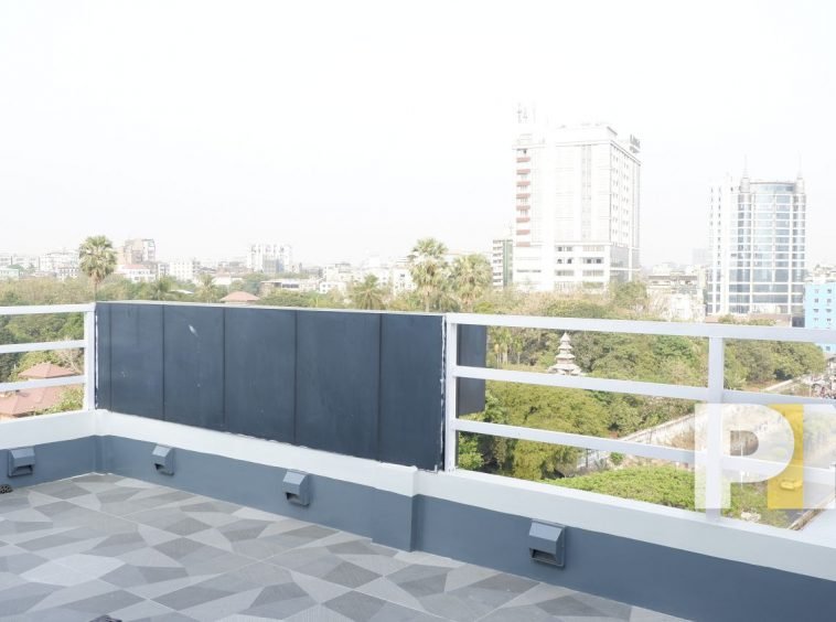 terrace with a view in sanchaung penthouse for rent