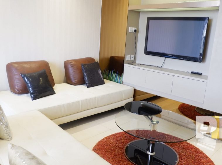 three bed condo for rent in sanchaung