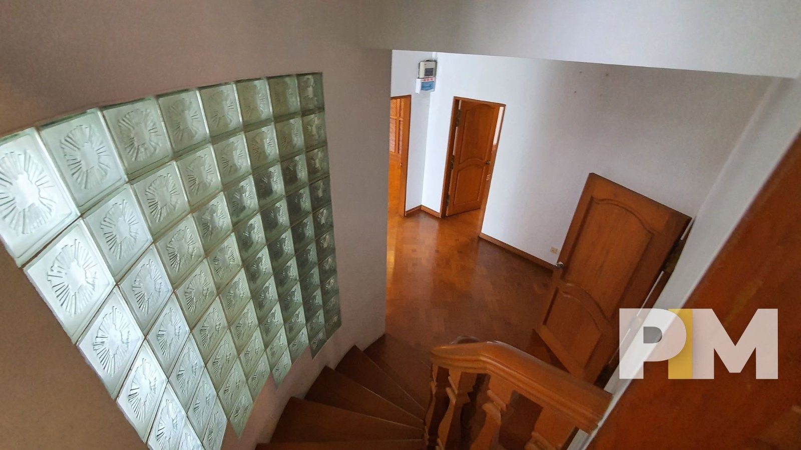 staircase in house for rent in yangon