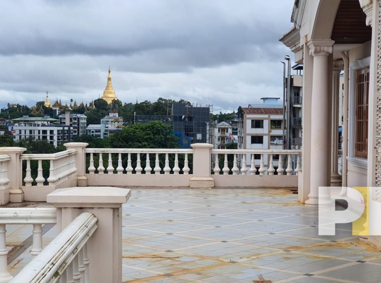view from rooftop - building for rent in myanmar