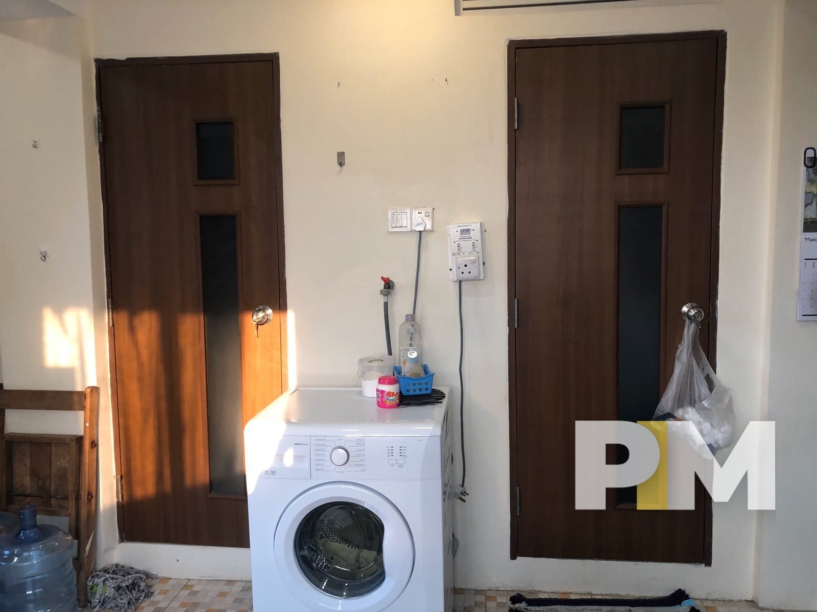 washing machine in utility room - real estate in yangon