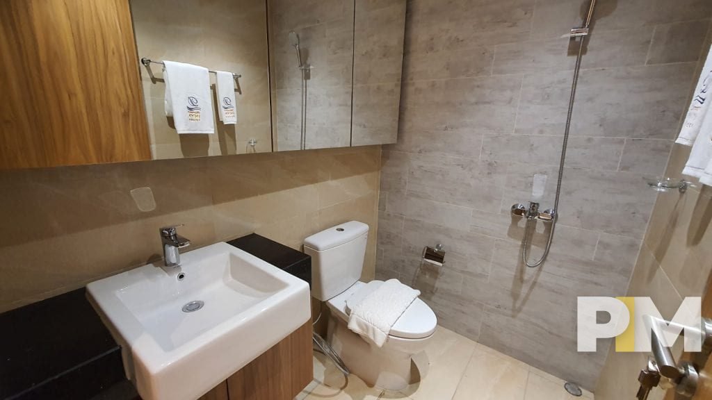 bathroom with shower - Yangon Real Estate