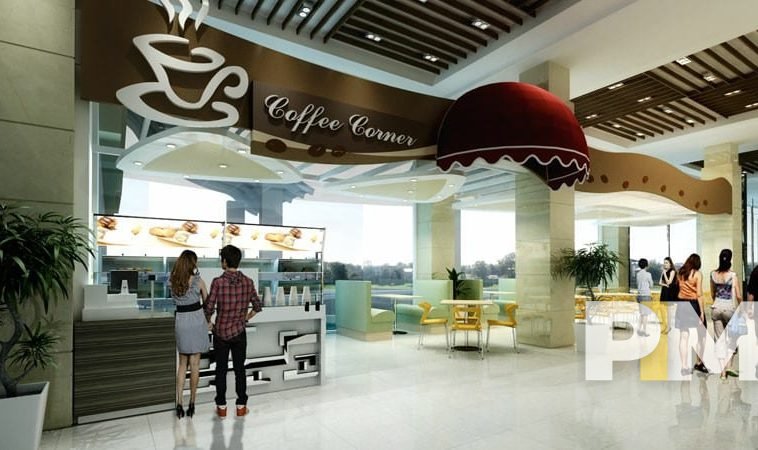 Coffee shop in Condo - Yangon Real Estate