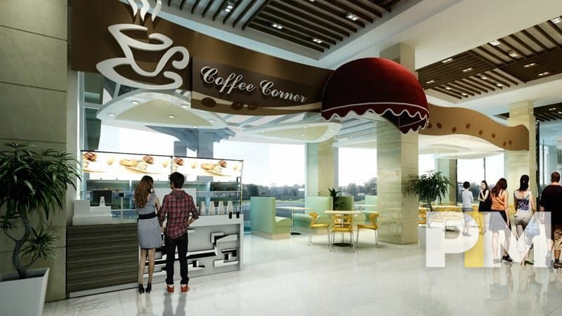 Coffee shop in Condo - Yangon Real Estate