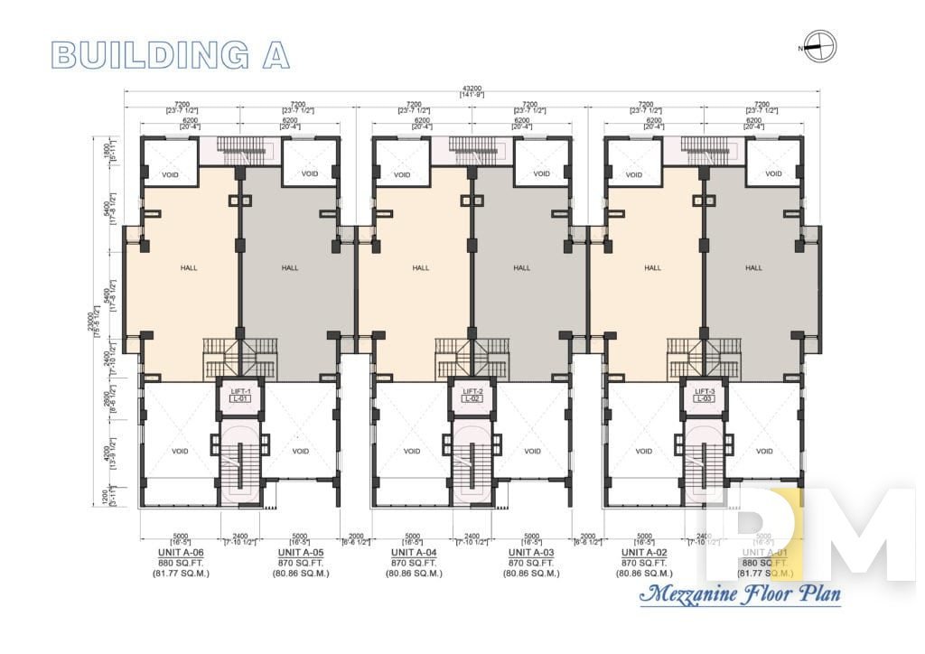 Complex 45 -Mezzanine Floor Plan