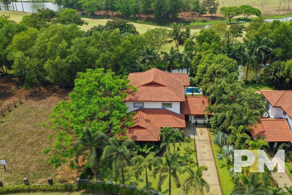 birds eye view of the property - myanmar real estate