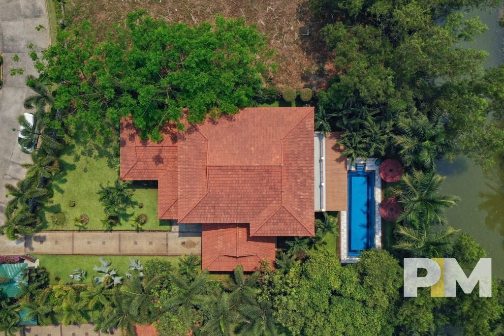 birds eye view of the property - yangon real estate