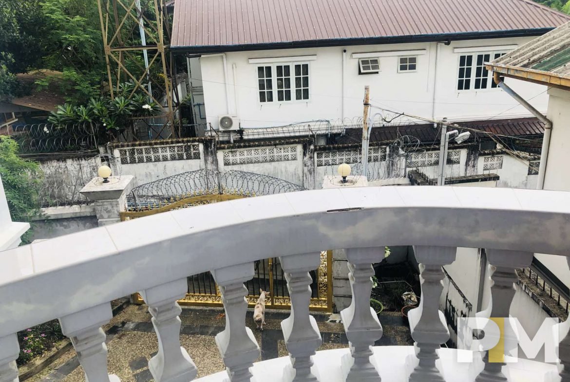 balcony in front view of house - Yangon Real Estate