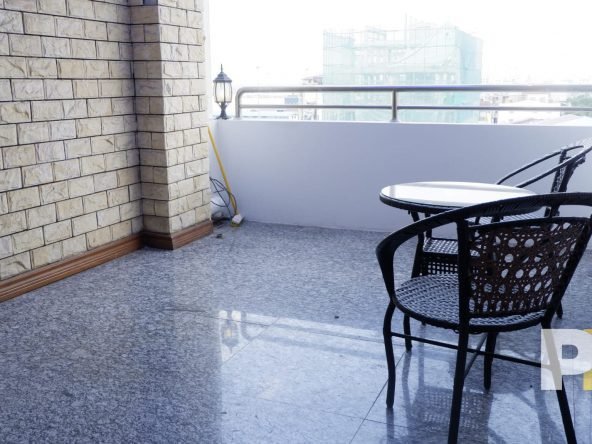 balcony with seat - properties in Yangon