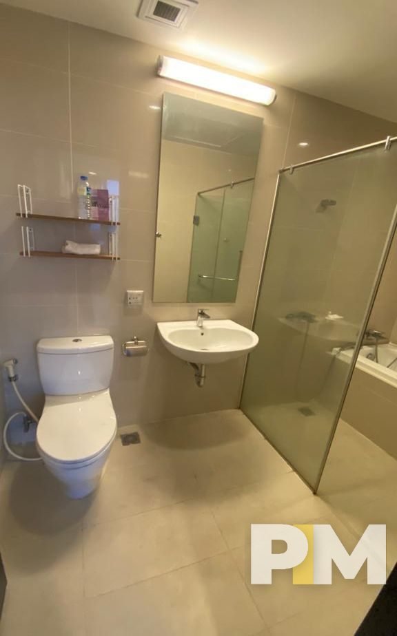 bathroom with bathtub - Real Estate in Yangon