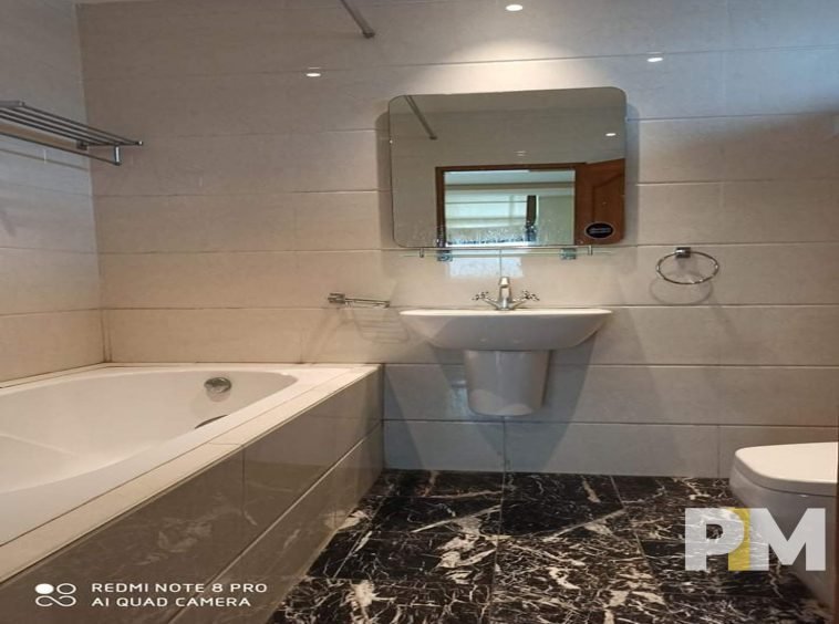 bathroom with bathtub - properties in Yangon