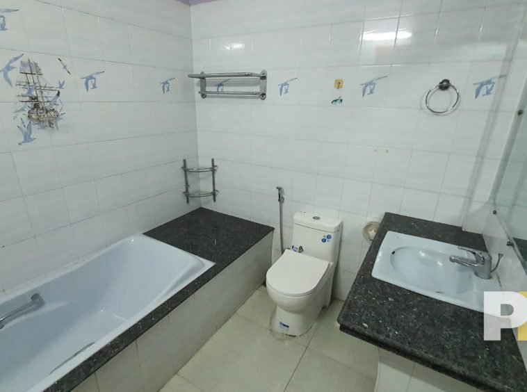 bathroom with bathtub - property in Yangon