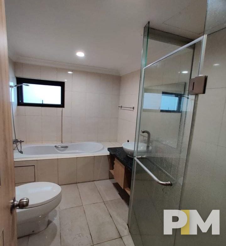 bathroom with bathtub - property in Yangon