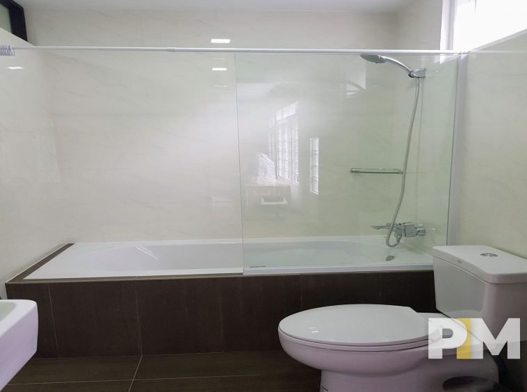 bathroom with bathtub - property in Yangon