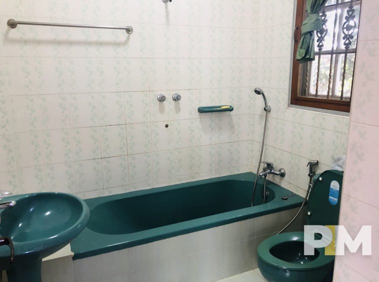 bathroom with bathtub - property in Yangon