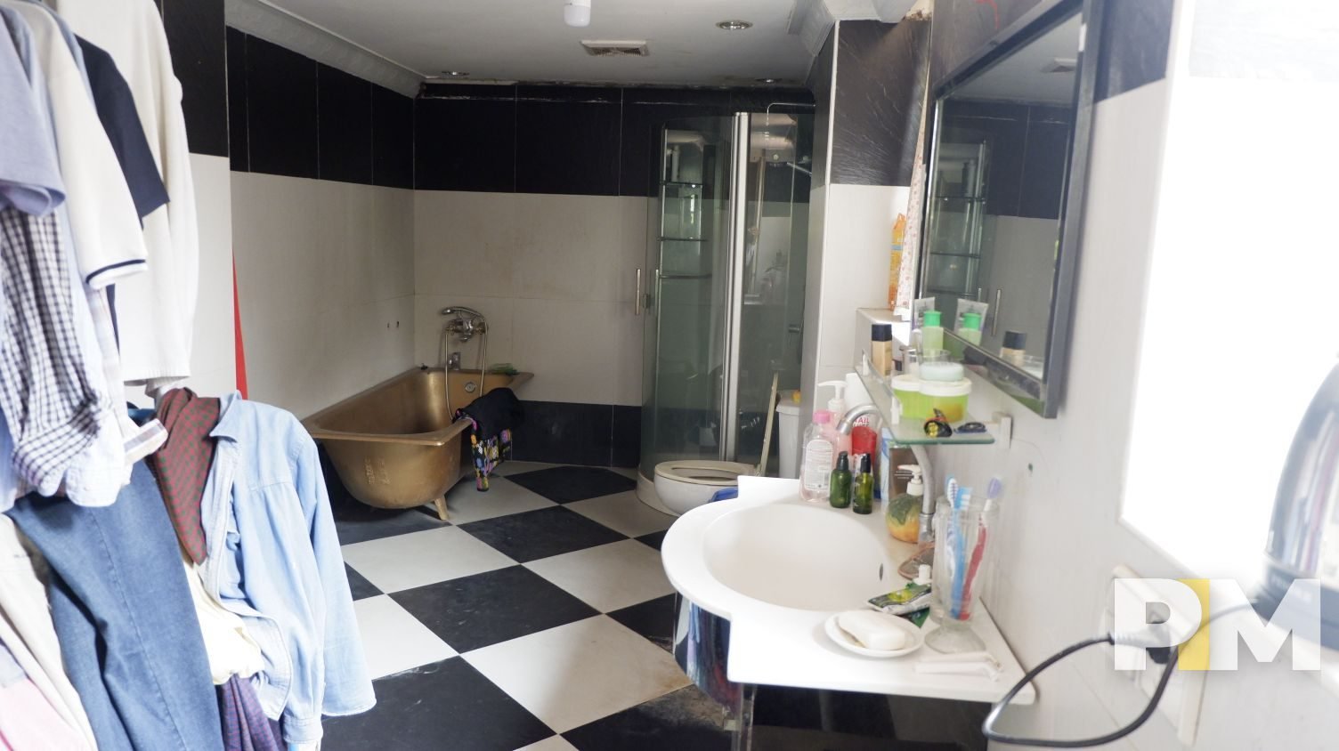 bathroom with bathtub - property in Yangon