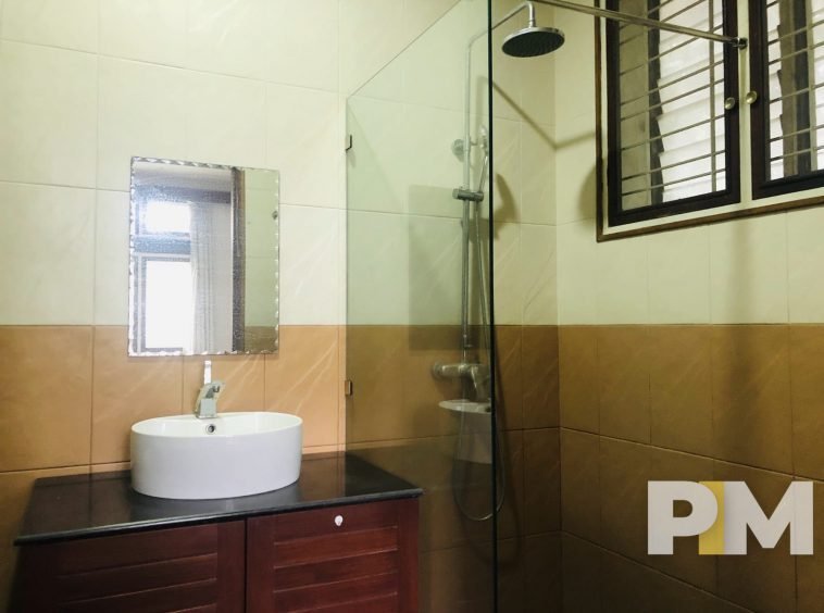 bathroom with tub - property in Myanmar