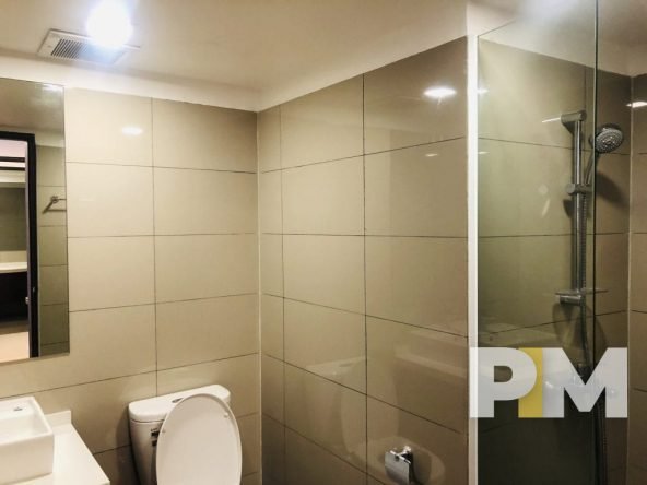 bathroom with tub - property in Yangon