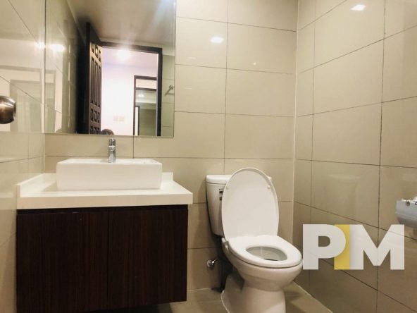 bathroom with washing basin - Yangon Real Estate