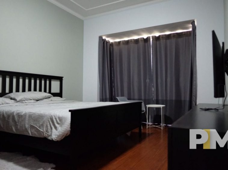 bedroom with TV - Yangon Real Estate