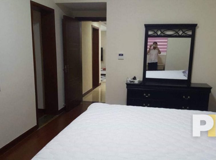 bedroom with TV - condo for rent in Yankin