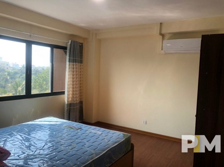 bedroom with air conditioning - property in Yangon