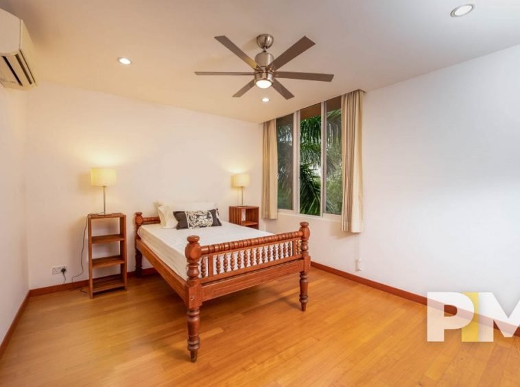 bedroom with air conditioning - property in Yangon