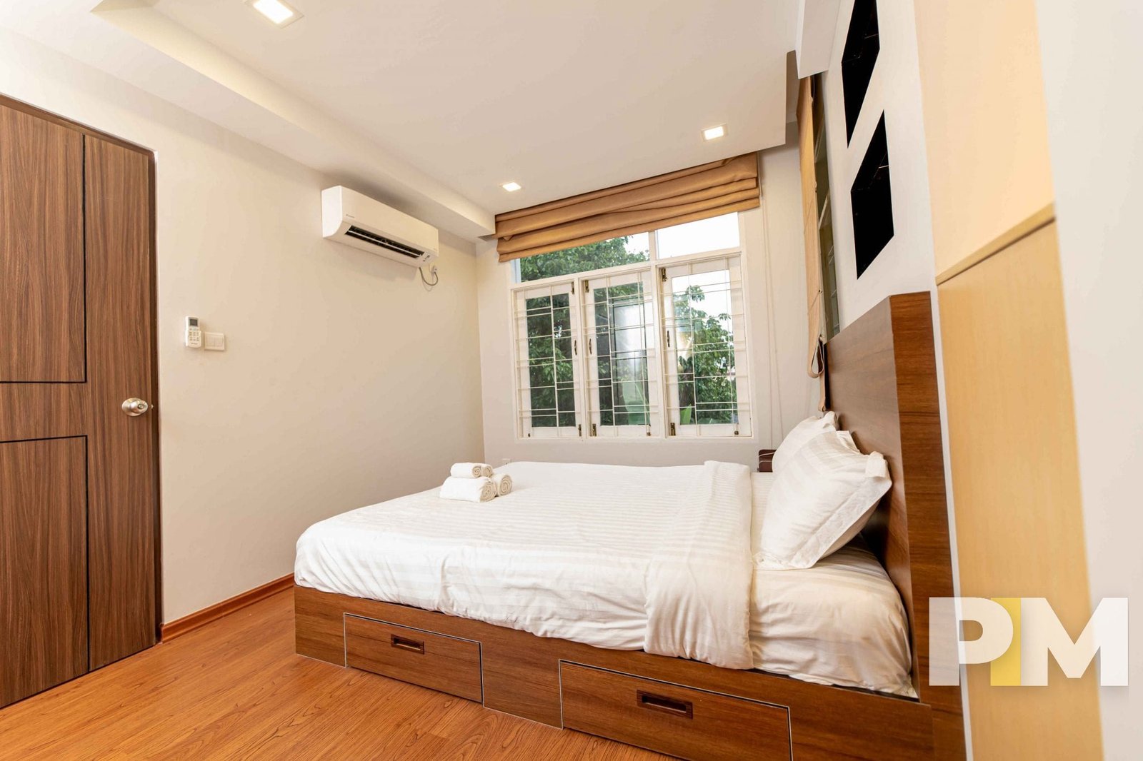 bedroom with bed and mattress - Myanmar Real Estate