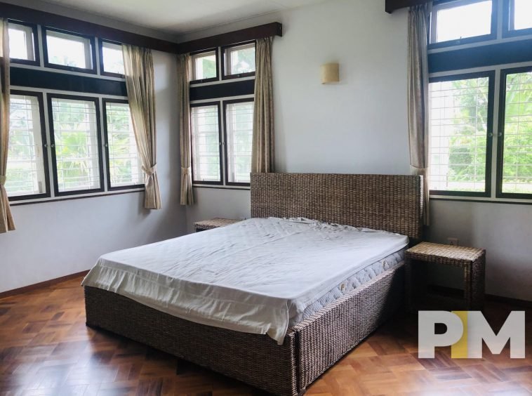 bedroom with bed and mattress - property in Yangon