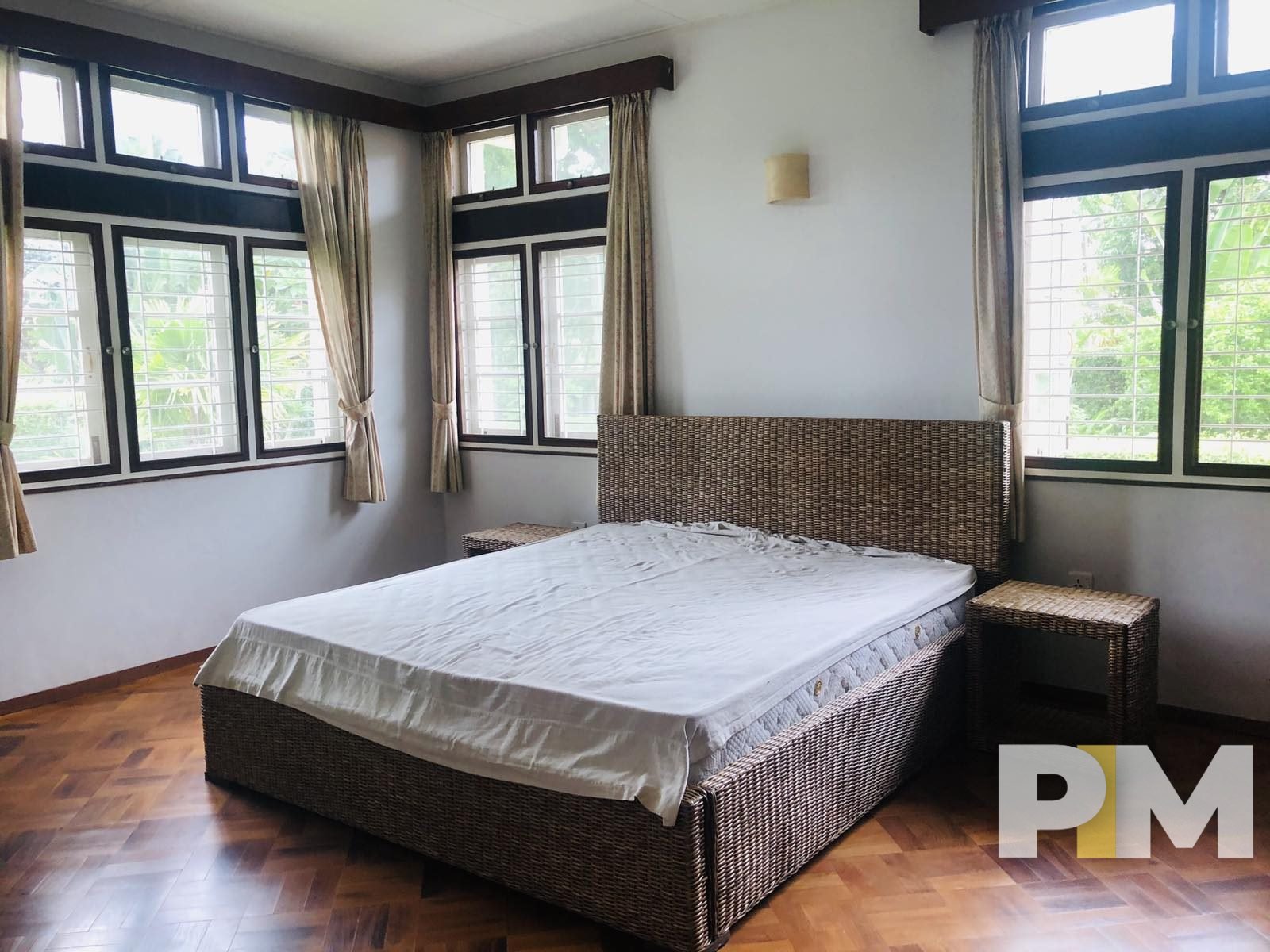 bedroom with bed and mattress - property in Yangon