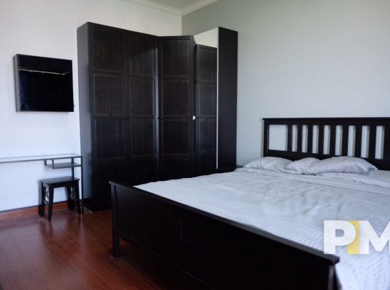 bedroom with study desk - Myanmar Real Estate