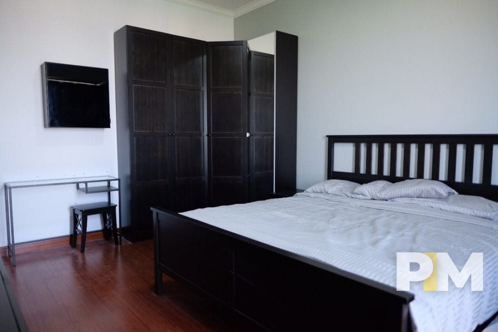 bedroom with study desk - Myanmar Real Estate