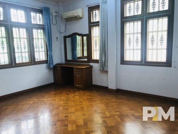 bedroom with vanity mirror - Yangon Real Estate