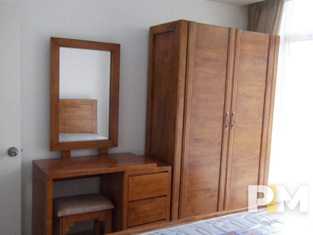 bedroom with wardrobe - Yangon Real Estate