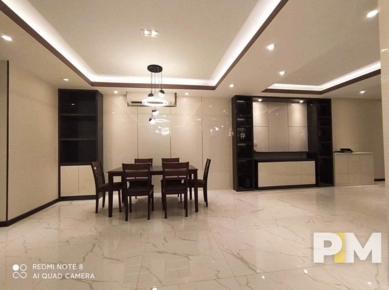 dining room with dining table - Real Estate in Yangon