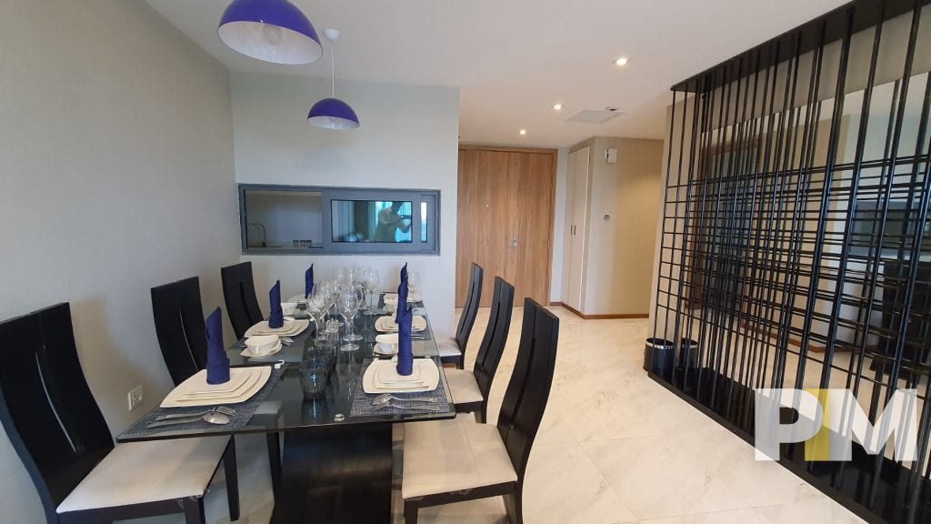 dining room with table and chairs - Yangon Real Estate