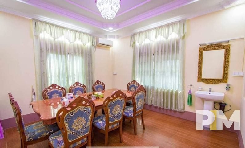 dining table and chairs - property in Yangon