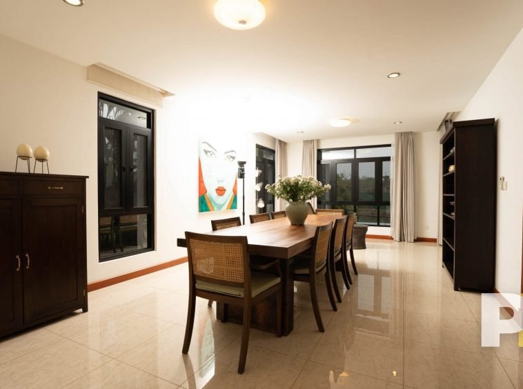 dining room with shelf - property in Yangon